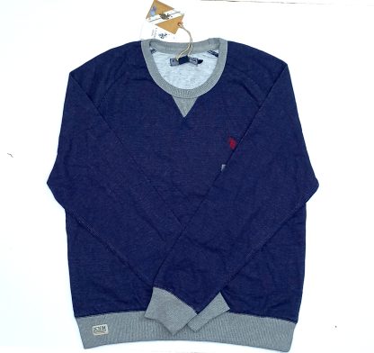 Blue and Grey terry cotton sweat shirt men winter collection for sale in Pakistan online