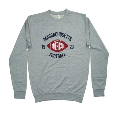 Grey Massachusetts Football Men's Terry Cotton sweatshirt for sale in Pakistan