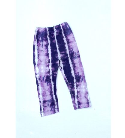 Girl's Purple Tie and Dye Tights footless Tights
