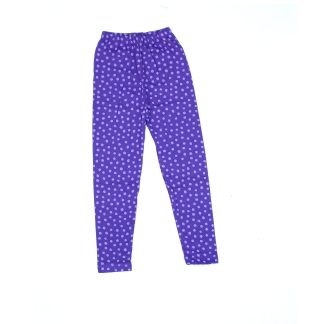 Girl's Royal Blue Dotted footless skin tight bottom