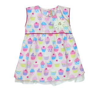 GIRLS Summer & Spring Multi Color Printed Frock (FO-GTP-010)
